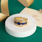 Vernica Nevi Blue Ring-Free Size